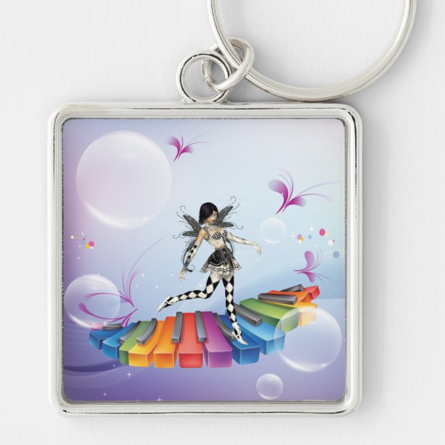 Musical Keyboard Faerie Keychain (Front)