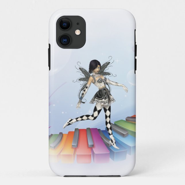 Musical Keyboard Faerie Vignette Case-Mate iPhone Case (Back)