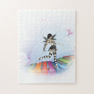 Musical Keyboard Faerie Vignette Jigsaw Puzzle