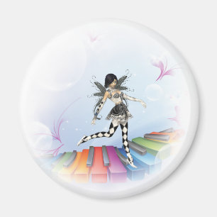 Musical Keyboard Faerie Vignette Magnet