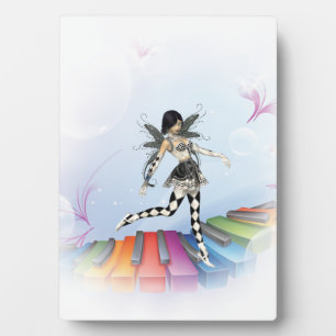 Musical Keyboard Faerie Vignette Plaque