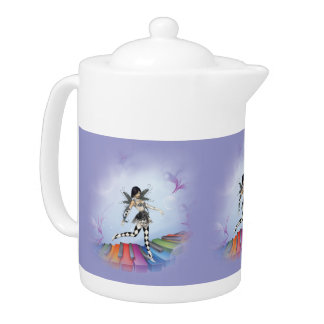 Musical Keyboard Faerie Vignette Teapot