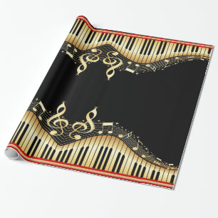 Musical Keyboard Wrapping Paper