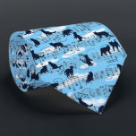 musical kittens neck tie<br><div class="desc">some kittens are playing between the musical notes in the sky</div>
