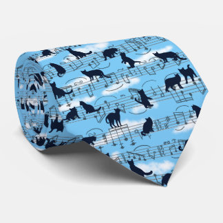 musical kittens neck tie