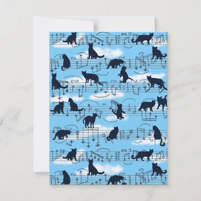 musical kittens note card (Front)