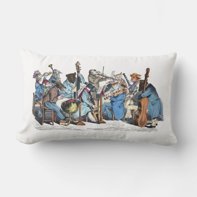 MUSICAL LANGUAGE ANIMAL FARM ORCHESTRA   LUMBAR PILLOW (Front)