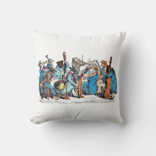 MUSICAL LANGUAGE ANIMAL FARM ORCHESTRA THROW PILLOW
