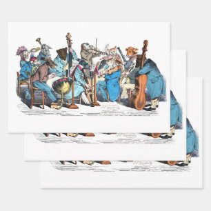 MUSICAL LANGUAGE ANIMAL FARM ORCHESTRA  WRAPPING P PAPER SHEETS