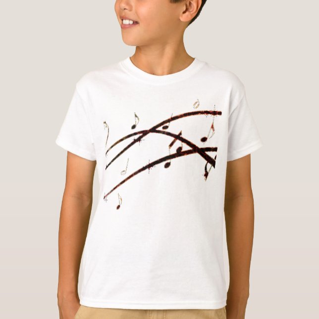 Musical Lava Notes Products T-Shirt (Front)