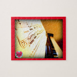 Musical Lifetimes Piano Keys Jigsaw Puzzle