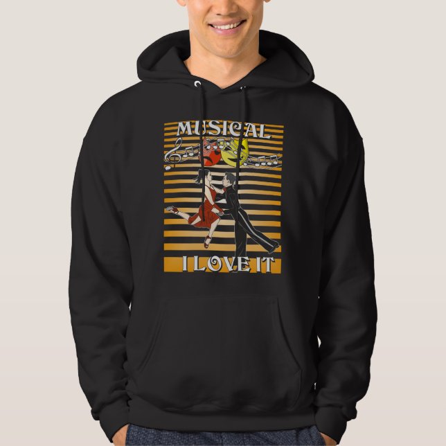 MUSICAL MASKS I LOVE IT HOODIE (Front)