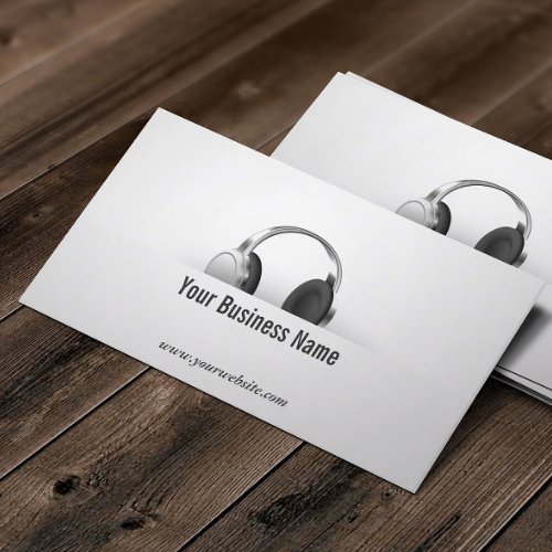 Musical Modern Headphone Music Business Card