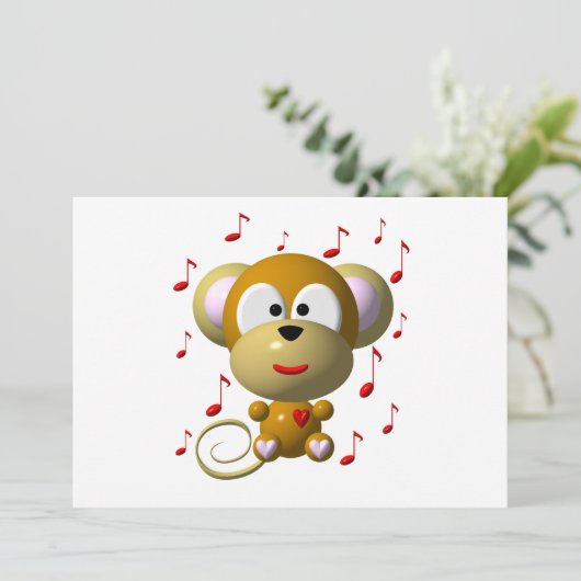 Musical monkey (Standing Front)