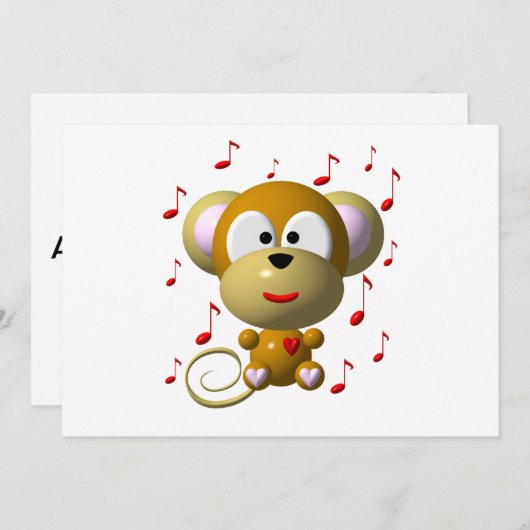 Musical monkey (Front/Back)