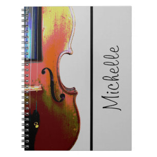 Musical Monogram Violin Orchestra Class Notebook