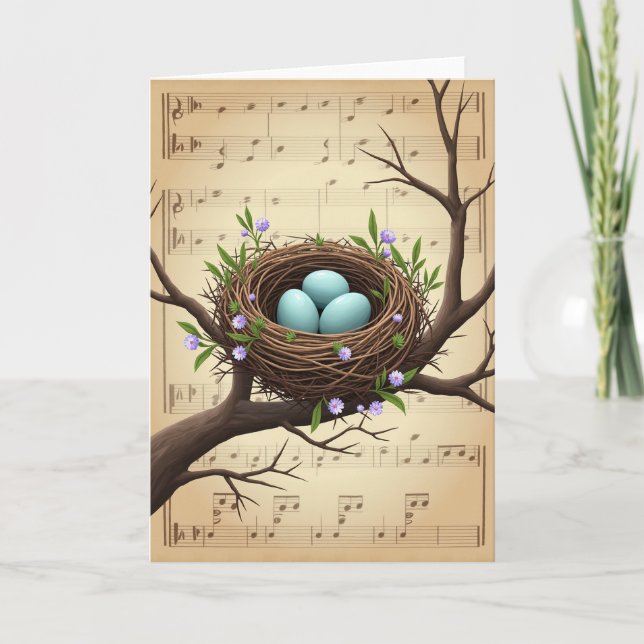 Musical Nest Mothers Day Card (Front)