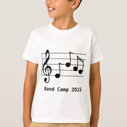 Musical notation Band Camp T_Shirt