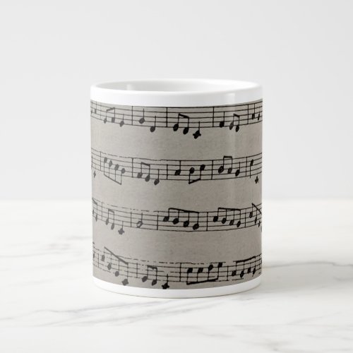 Musical notation classical symphony music notes giant coffee mug