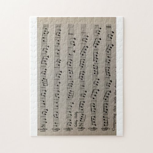 Musical notation classical symphony music notes jigsaw puzzle