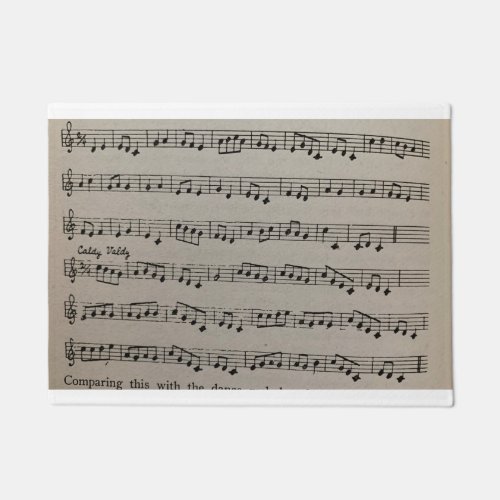 Musical notation classical symphony music soothing doormat