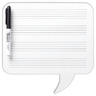 Musical Notation for Teachers Students & Composers Dry Erase Board
