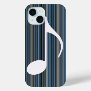 musical note and thin stripes iPhone 15 case