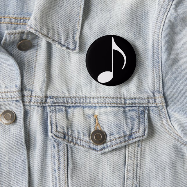 Musical Note ~ Black Button (In Situ)
