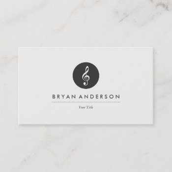 Musical Note Business Card by istanbuldesign at Zazzle