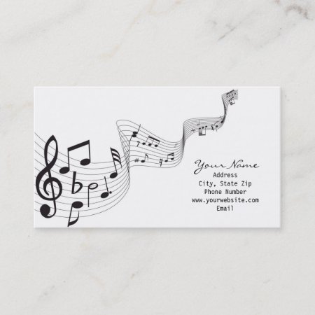 Musical Note Business Card