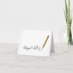 Musical Note Card