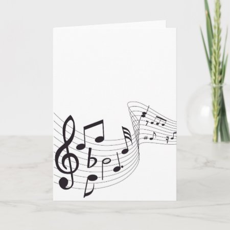 Musical Note Card