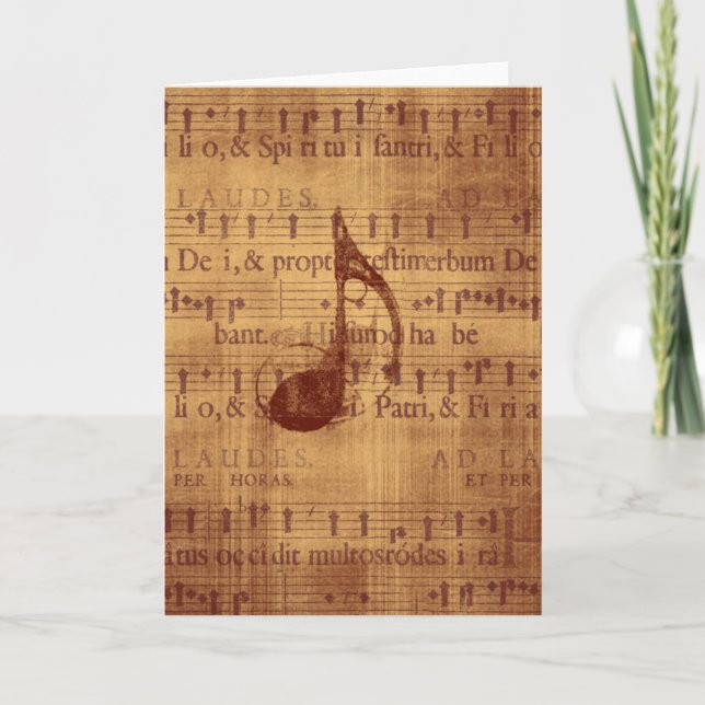 Musical Note Card (Front)