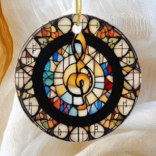 Musical Note Ceramic Ornament
