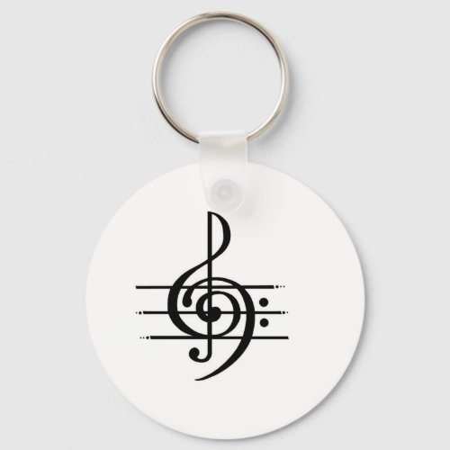 Musical Note Design Keychain