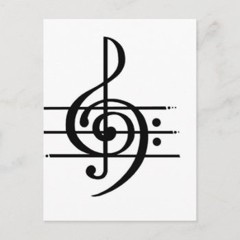 Musical Note Design Postcard by Hodge_Retailers at Zazzle