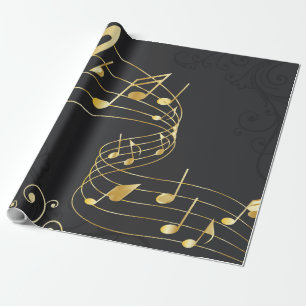 Musical Note elegant Luxury Wrapping Paper