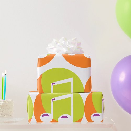 Musical Note Icon Wrapping Paper