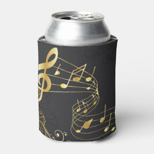 Musical Note Luxury gold design Can Cooler