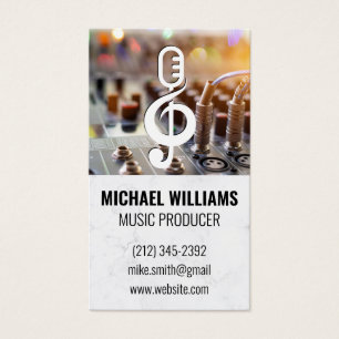 Musical Note Mic Logo Sound Board Mixer