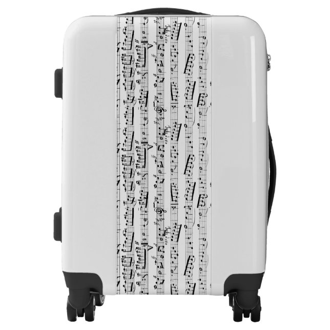 Musical note Music themed luggage suitcase (Front)