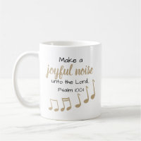 Musical Note Musician Scripture White Coffee Mug