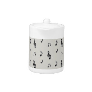 Musical Note Pattern Music Teacher Musician Teapot