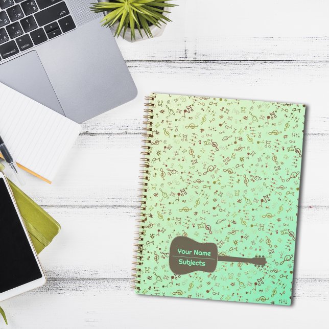 Musical note pattern Notebook (Creator Uploaded)