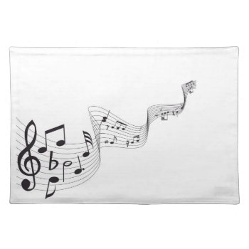 Musical Note Placemat by naiza86 at Zazzle