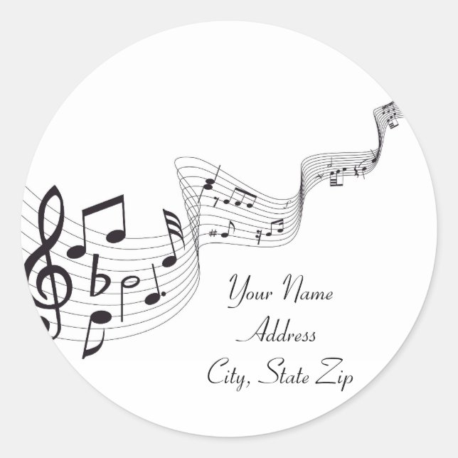 Musical Note Sticker (Front)