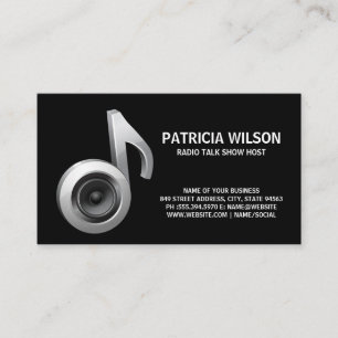 Musical Note Subwoofer Business Card
