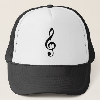 Musical Note Treble Clef Clothing Design Trucker Hat