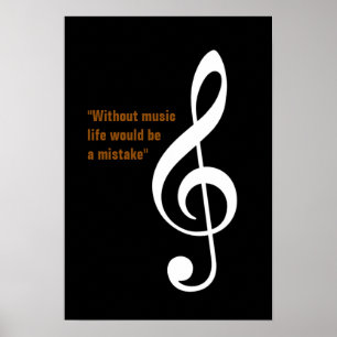musical note treble gclef decor