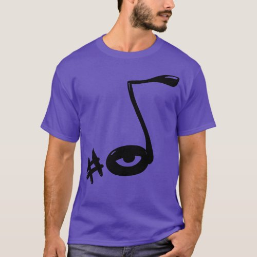 Musical note with an eye T_Shirt